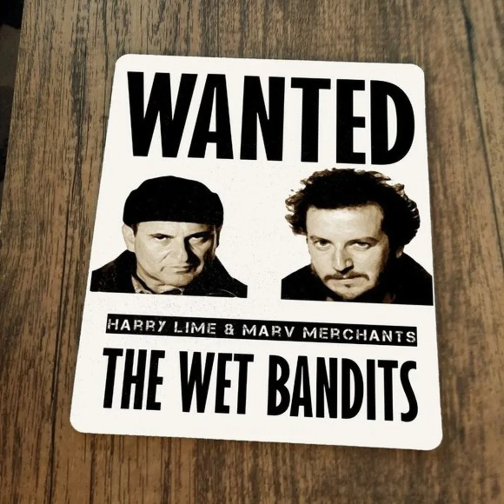 Wanted Wet Bandits Mouse Pad ‎ Home Alone